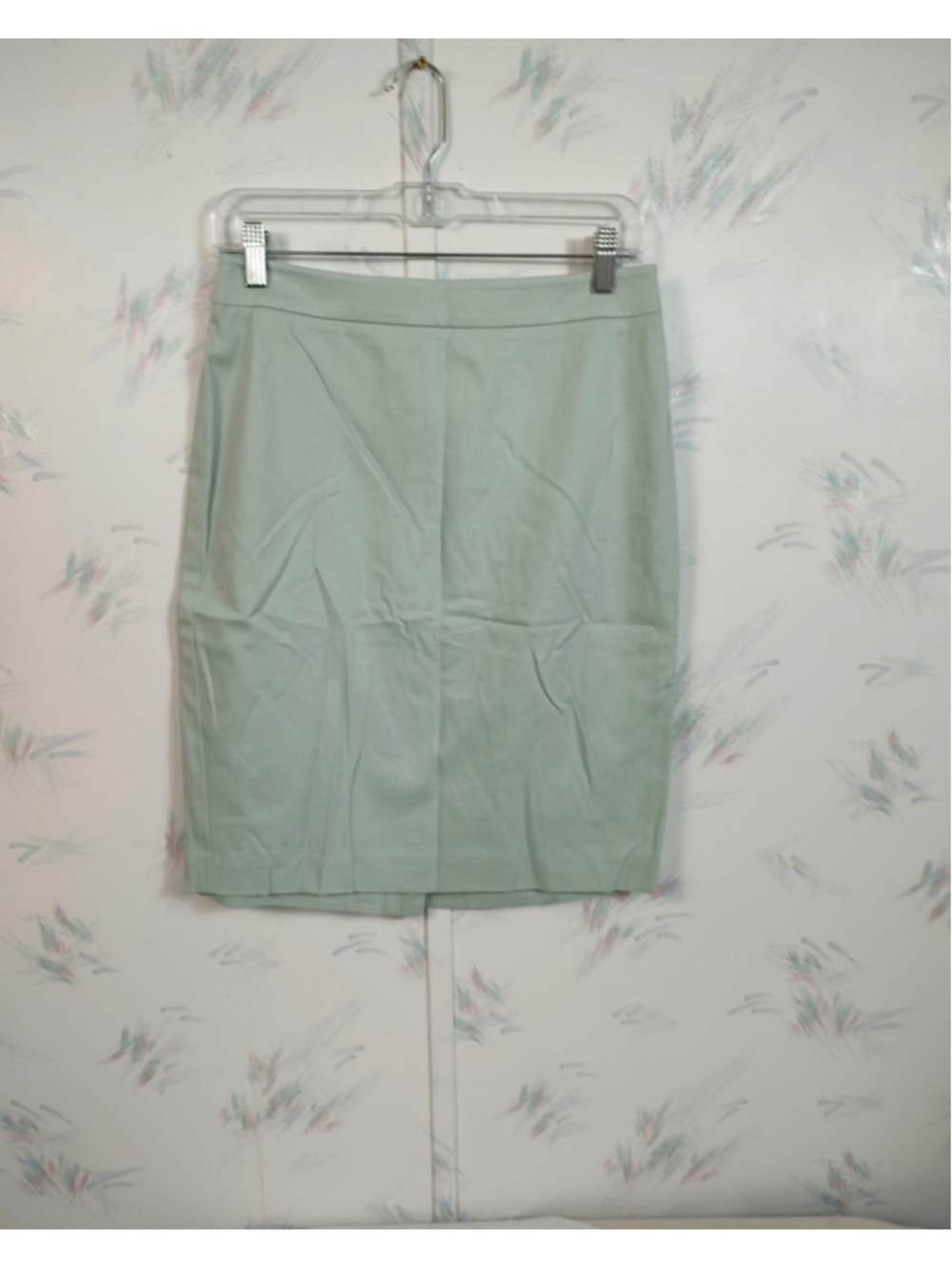 Women's Cabi Pencil Skirt, Light Green Size 4 Textured